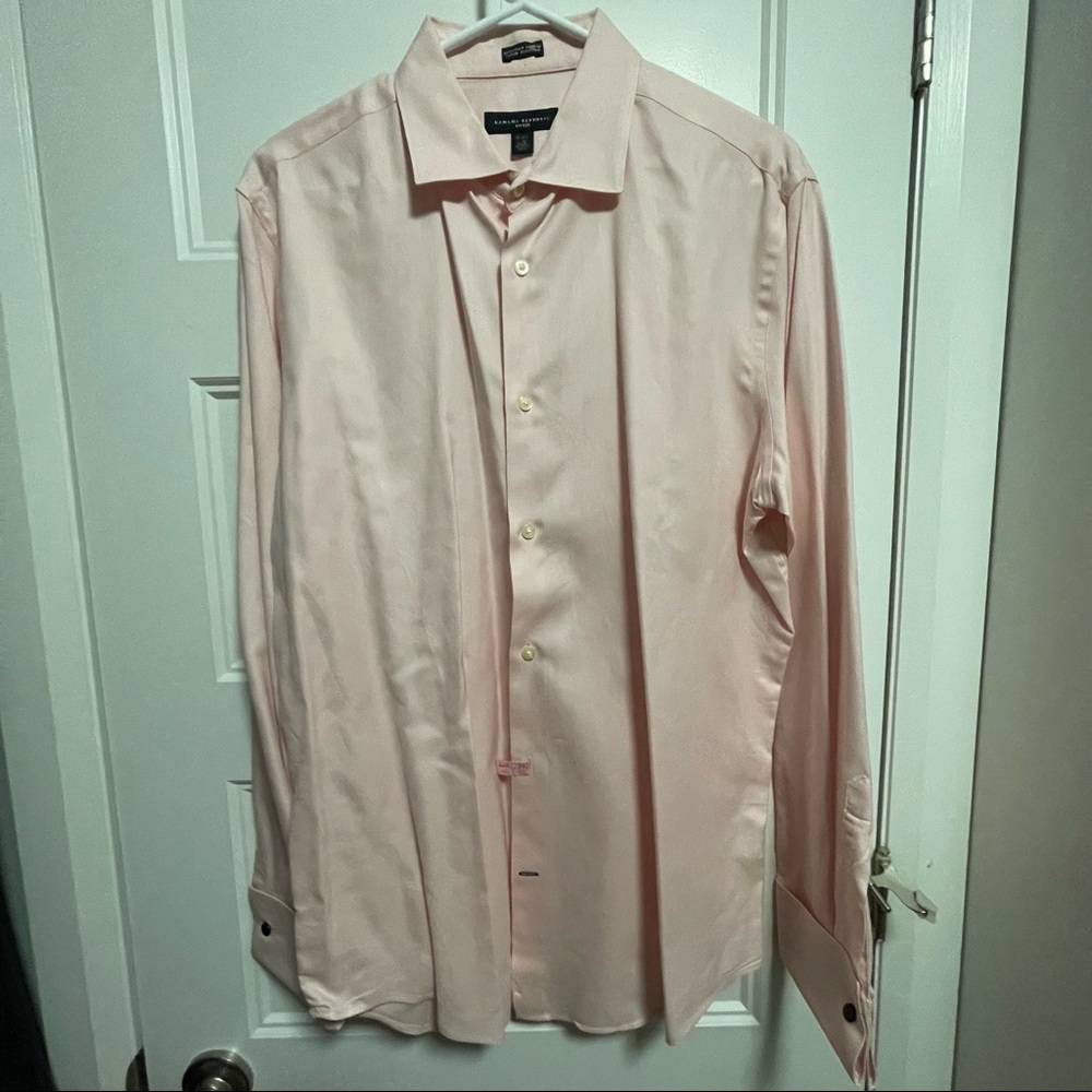 Men’s - Long Sleeve Dress Shirt - French Cuff - Banana Republic - Large 16/16.5